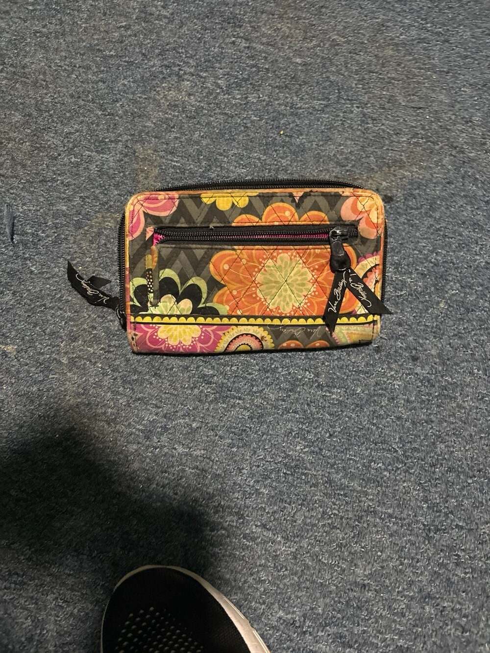 Vera Bradley Turnlock Wallet in Ziggy Zinnia Floral Pattern